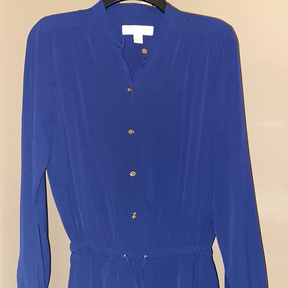 Michael kors top navy drawstrings